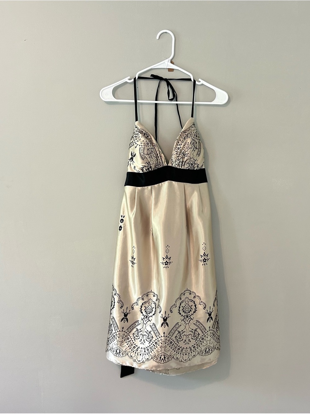 y2k teeze me gold and black glitter dress